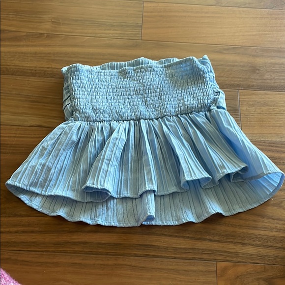 Blue Ruched Top - Picture 2 of 4